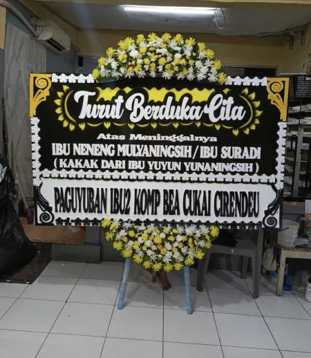 Papan Bunga Duka Undar Andir Kragilan